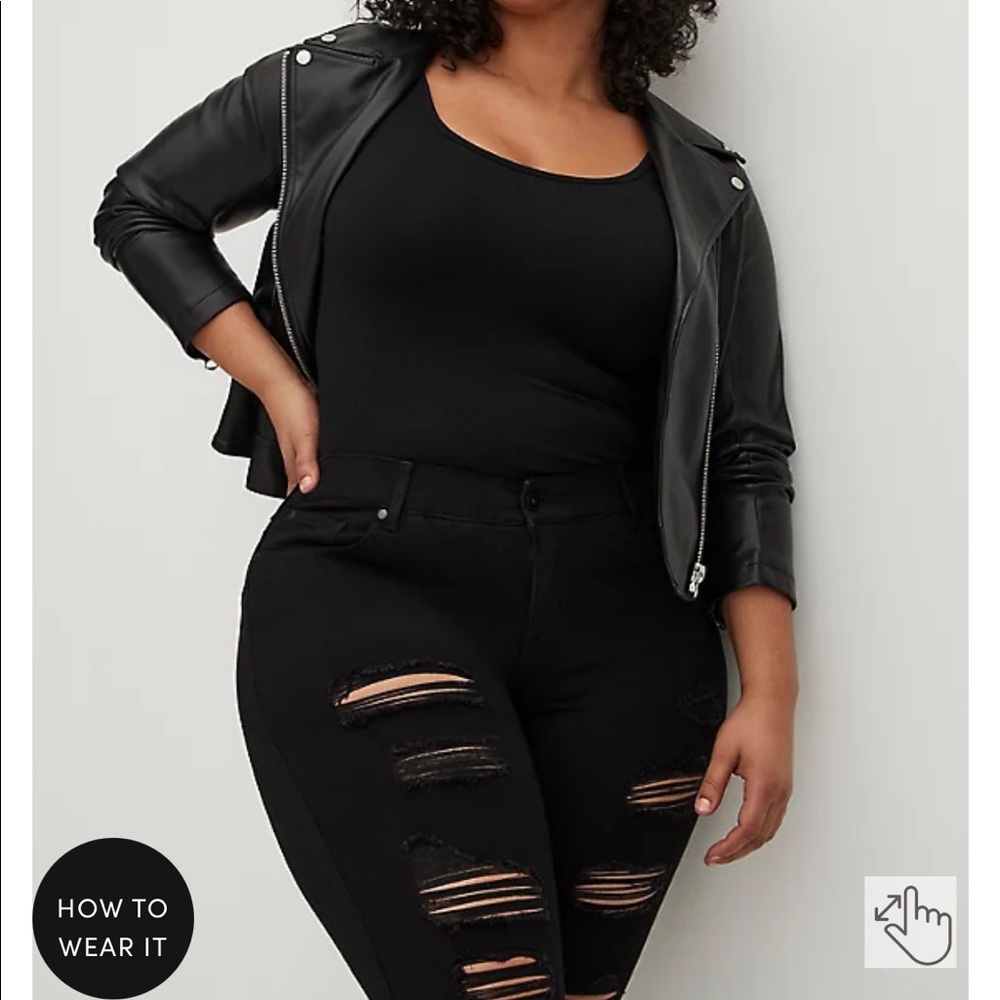 Destructed Bombshell Skinny Black - image 3